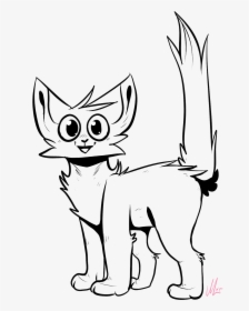 Happy Cat Lineart Male, HD Png Download, Free Download
