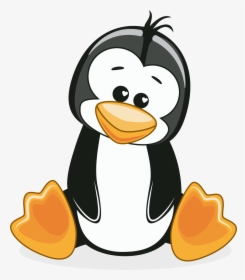 Penguin Cartoon Clip Art - Pinguino Con Paraguas, HD Png Download, Free Download