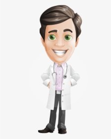 Doctor With Stethoscope Cartoon Vector Character Aka - Doctor Cartoon Gif Png, Transparent Png, Free Download