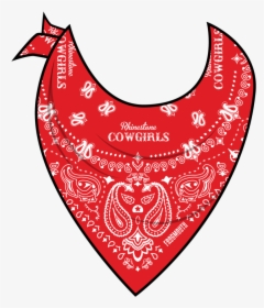 Txrd Rhinestone Cowgirls Reversible Bandana Frogmouth - Red Bandana Neck Png, Transparent Png, Free Download