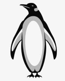 Emperor Penguin Clip Art Vector Graphics Openclipart - Free Black And White Clip Art Penguin, HD Png Download, Free Download