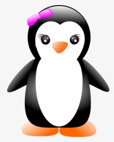 Girl Clipart Penguins - Girl Penguin Clipart, HD Png Download, Free Download