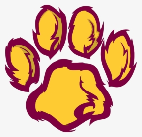 Panther Paw Clip Art Tiger Paw Print- - Morse High School Logo, HD Png Download, Free Download