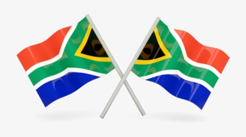 Two Wavy Flags - South African Flags Png, Transparent Png, Free Download