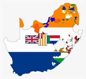 Flag Map Of South Africa 1928-1994 - Old South Africa Flag, HD Png Download, Free Download
