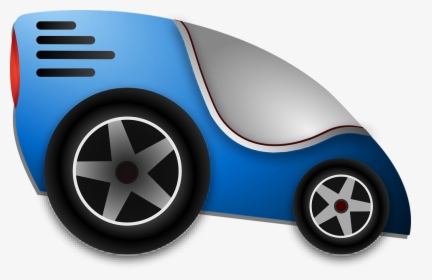 Auto, Blue, Futuristic, Vehicle, Automobile - Clipart Of Future Transportation, HD Png Download, Free Download