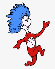 Thing 1 And Thing 2 Png - Thing 1 Dr Seuss, Transparent Png, Free Download