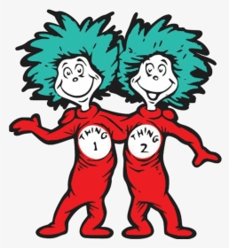 Thing 1 And Thing 2 Png - Thing One And Thing Two, Transparent Png, Free Download