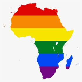 File Lgbt Flag Map - African Union Members, HD Png Download, Free Download