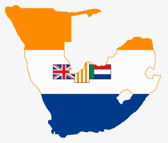 Clip Art Library Library File South Flag Map - South Africa And Southwest Africa, HD Png Download, Free Download