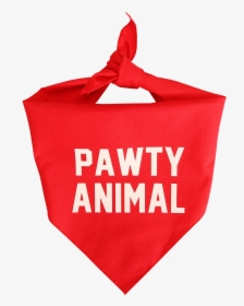 Frenchie Pawty Animals Red Bandana - Illustration, HD Png Download, Free Download