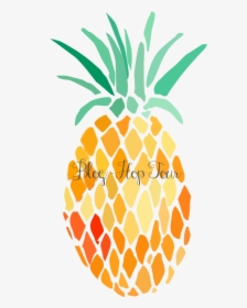 Blog Hop Tour - Watercolor Pineapple No Background, HD Png Download, Free Download