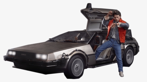 Back To The Future Png - Marty Mcfly Delorean Back To The Future, Transparent Png, Free Download