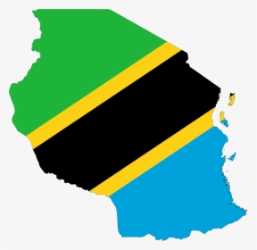 Tanzania Flag In Country, HD Png Download, Free Download