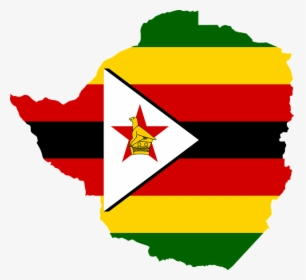 South African Representation Abroad Zambia / Zimbabwe - Zimbabwe Map With Flag, HD Png Download, Free Download