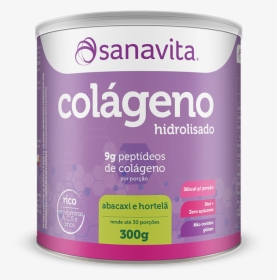 Colágeno Hidrolisado Abacaxi Com Hortelã Sanavita, HD Png Download, Free Download