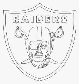 Oakland Raiders Logo Outline - Raiders Logo Coloring Pages, HD Png Download, Free Download