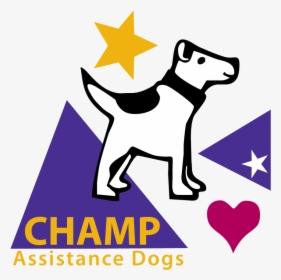 Transparent Dog Playing Fetch Clipart - Champ Assistance Dogs Logo, HD Png Download, Free Download