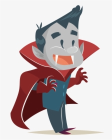 Cartoon Animation Halloween Illustration - Vampire Illustration Png, Transparent Png, Free Download