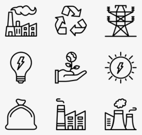 Ecology - Renewable Energy Icons, HD Png Download, Free Download