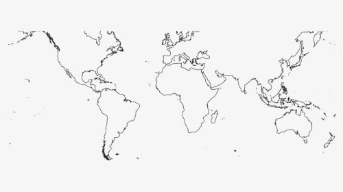 High Resolution Vector World Map World Map Blank No Borders Hd Png Download Kindpng
