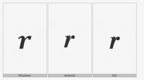 Mathematical Bold Italic Small R On Various Operating - Monochrome, HD Png Download, Free Download