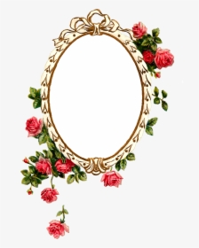 Transparent Shabby Chic Clipart - Oval Flower Frame Png, Png Download, Free Download
