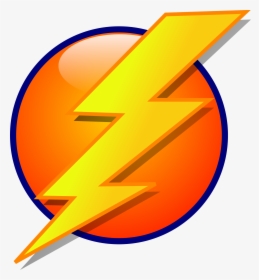 Lightning Orb Energy Icon Vector Clipart Image - Lightning Bolt Clipart, HD Png Download, Free Download