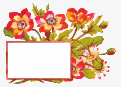 Flowers Clipart Label - Label Flower For Design, HD Png Download, Free Download