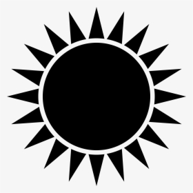 Sunrays Icon Clip Arts - Transparent Sun Black Png, Png Download, Free Download