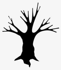 Spooky Tree Silhouette At - Spooky Tree Clipart, HD Png Download, Free Download