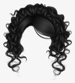 Black Hair Png Image With Transparent Background - Curly Black Hair Transparent, Png Download, Free Download