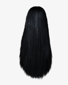 Black Hair Wig Brush Brown Hair Long Hair - Long Straight Hair Png, Transparent Png, Free Download