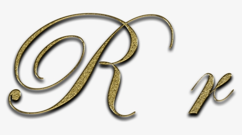 Letter, R, Gold, Font, Letter R, Write, Type, Fonts - Brass, HD Png Download, Free Download