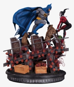 Dc Collectibles Batman Vs Harley Quinn Battle Statue, HD Png Download, Free Download