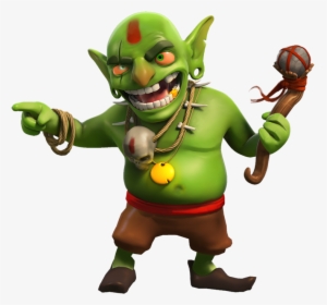 Coc Characters Png - Goblin King Clash Of Clans, Transparent Png, Free Download