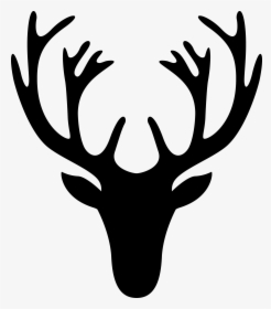 White-tailed Deer Moose Silhouette Clip Art - Deer Head Drawing Easy, HD Png Download, Free Download