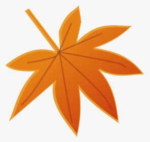 Embellishment Vector Leaf - Cartoon Autumn Leaf Transparent Background, HD Png Download, Free Download