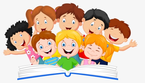 Kids Reading Clipart - Children Clipart Png, Transparent Png, Free Download