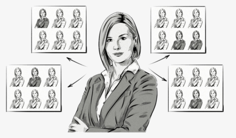What Is Look-alike Modeling And How Does It Work - Sketch, HD Png Download, Free Download