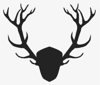 Autumn Deer And Antler Silhouette By Kelly Jane Creative - Free Printables For Boys Nursery, HD Png Download, Free Download