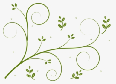 Winding Lines And Leaves Clip Arts - Vines Clip Art Free, HD Png Download, Free Download