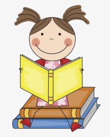 Girls Kids Reading Clipart Cliparts And Others Art - Pick A Good Fit Book, HD Png Download, Free Download