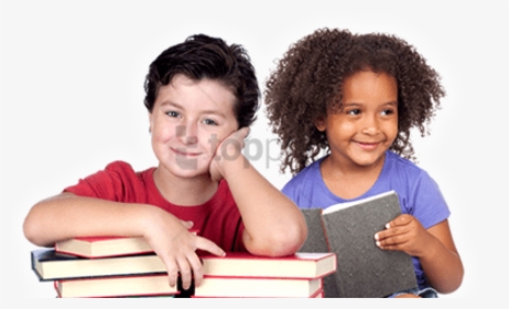 Free Png Children Reading Png Png Image With Transparent - School Children With Books, Png Download, Free Download