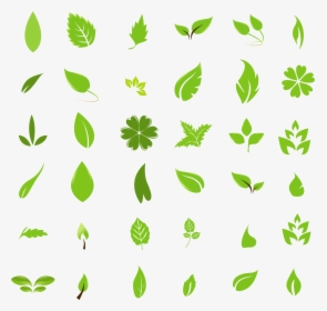 Transparent Design Elements Png - Leaf Icon Vector Free, Png Download, Free Download
