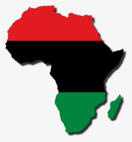 Red Black And Green Africa Map, HD Png Download, Free Download