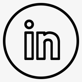 Transparent Linkedin Logo Png Black - Circle, Png Download, Free Download