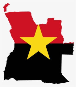Africa Shape Png - Angola Country With Flag, Transparent Png, Free Download