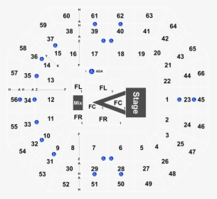 Taco Bell Arena Seating Chart Row Numbers, HD Png Download, Free Download