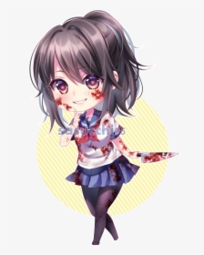 Transparent Yandere Png - Chibi Yandere Chan, Png Download, Free Download